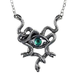 Alchemy of England Gorgon's Eye Necklace Medusa Snakes with Eyeball